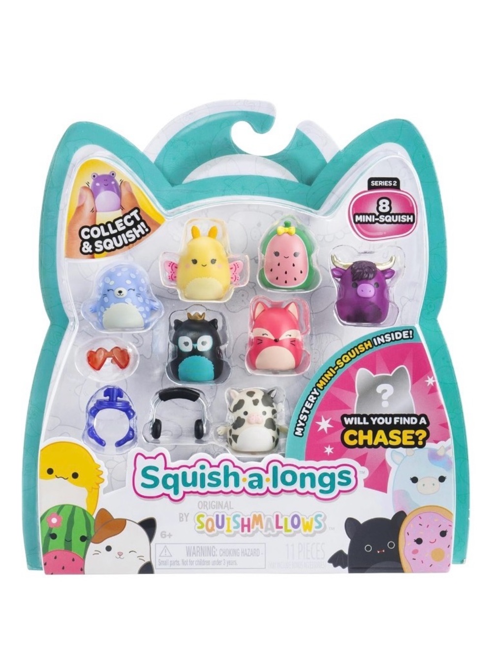 Squishmallows Squish-A-Longs Minis Squish 8 Pack (Style 4- W2) NIB